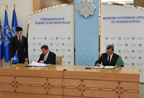 Turkmenistan, UN Ink Documents in Ecology and Healthcare Fields