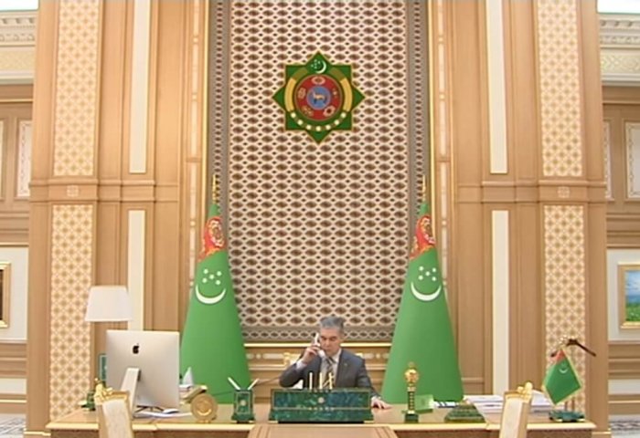 Turkmen Leader, Wife Extend Get Well Wishes to Erdogan Family Turkmen Leader, Wife Extend Get Well Wishes to Erdogan Family