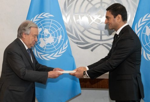 Turkmen Diplomat Presents Credentials to UN Secretary-General