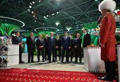 Heads of State Visit Turkmenistan Pavilion at RES 2026 Summit