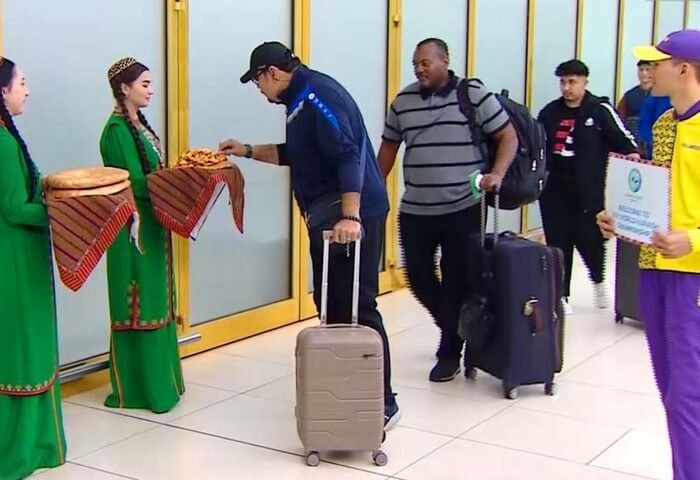 Dünya Kuraş Şampiyonası’na katılmak için 240’ın üzerinde sporcu Aşkabat’a geldi Dünya Kuraş Şampiyonası’na katılmak için 240’ın üzerinde sporcu Aşkabat’a geldi