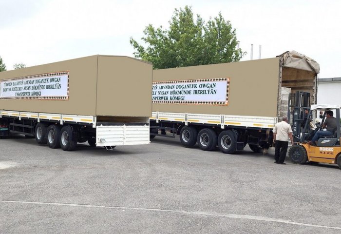 Türkmenistan, ülkede yaşanan deprem nedeniyle Afganistan’a insani yardım gönderdi Türkmenistan, ülkede yaşanan deprem nedeniyle Afganistan’a insani yardım gönderdi