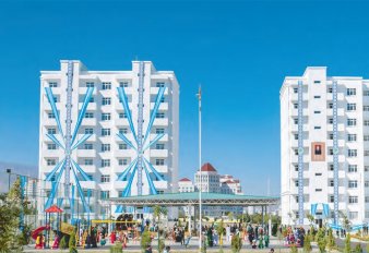 Turkmenistan Opens New Residential Buildings, Villages on Independence Day Eve