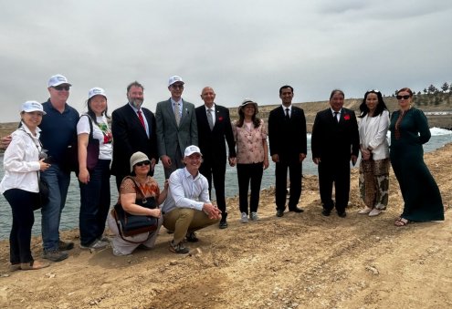 Türkmenistan we USAID Garagum derýasynda suwy ölçeýji enjamy işe girizdi