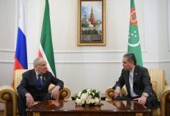 National Leader of Turkmen People Holds Series of Meetings in Kazan
