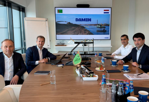 Turkmen Ambassador Discusses Shipbuilding With Damen Shipyards