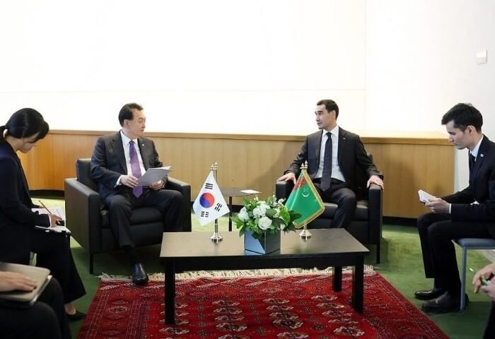 Türkmenistan Devlet Başkanı, New York’ta Güney Kore Devlet Başkanı’yla görüştü