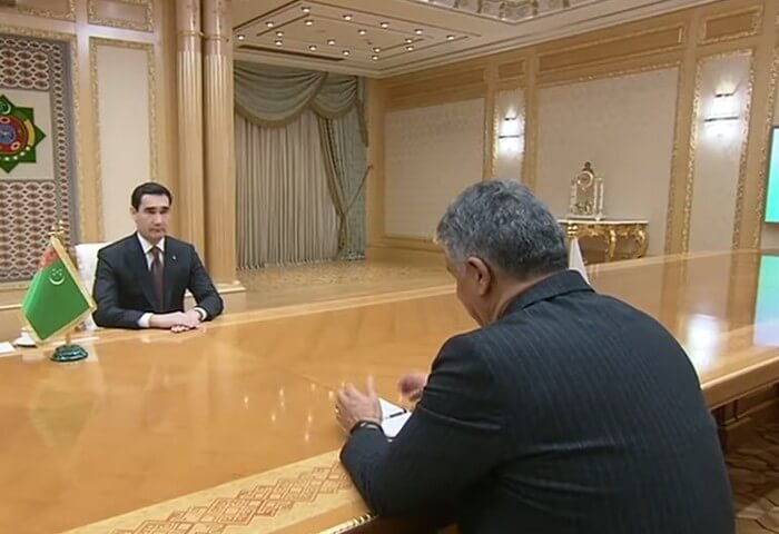 Turkmen President Meets TURKSOY Secretary General in Ashgabat Turkmen President Meets TURKSOY Secretary General in Ashgabat
