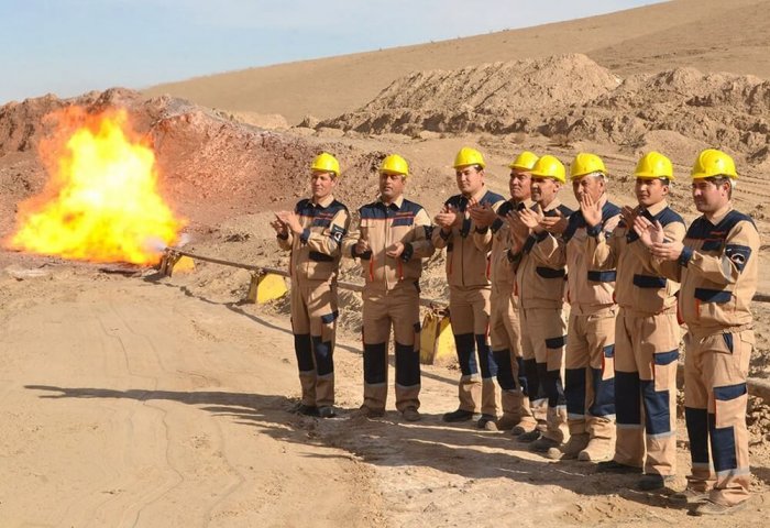 Türkmenistanda tebigy gazyň iki sany täze akymy alyndy