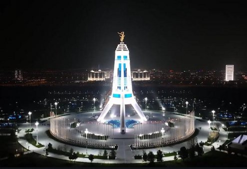 Renovated Neutrality Monument Unveiled in Ashgabat