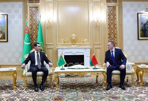 Президент Туркменистана принял премьер-министра Беларуси