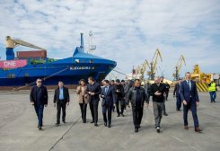Turkmen Delegation Reviews Poti Port Capabilities in Georgia