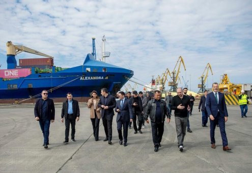 Turkmen Delegation Reviews Poti Port Capabilities in Georgia