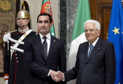 Turkmen President Congratulates Italy's Mattarella on 85th Birthday