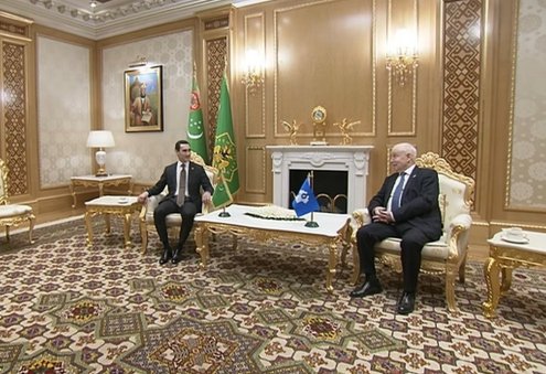 Президент Туркменистана принял Генерального секретаря СНГ