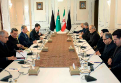 Gurbanguly Berdimuhamedov Meets Iranian President and Parliament Speaker