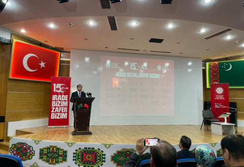 Aşgabatda Türkiýäniň Demokratiýa we milli jebislik güni bellenildi