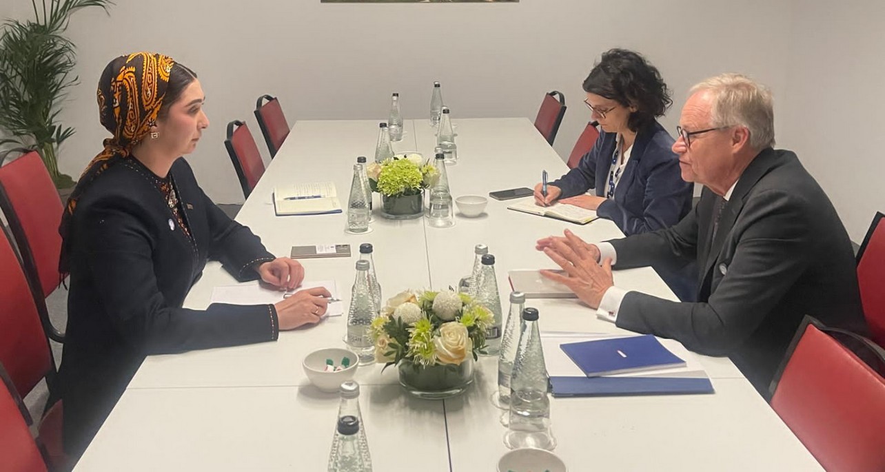 Meeting of the Deputy Foreign Minister of Turkmenistan Mahri Bashimova with Cyprus Foreign Ministry Secretary Andreas Kakouris, December 5-6, 2024, Valletta, Malta.